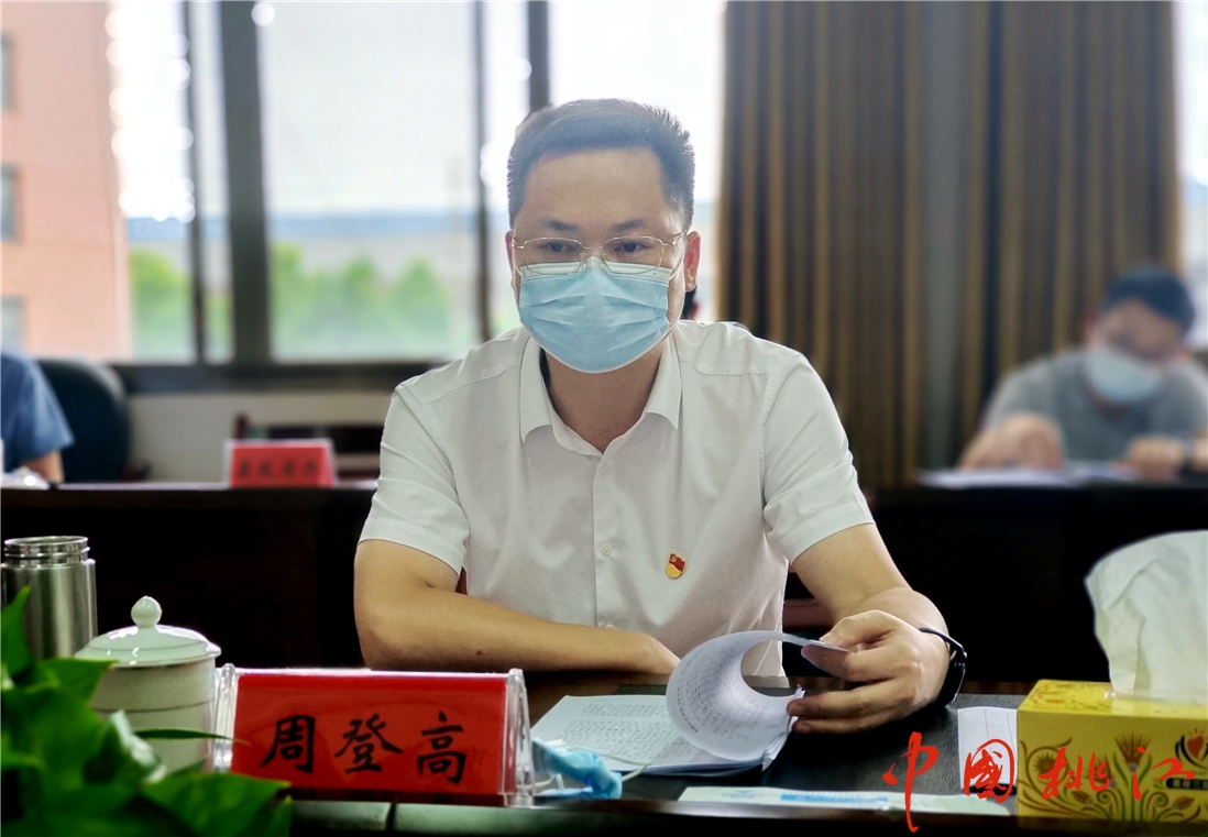周登高到桃江经开区调研