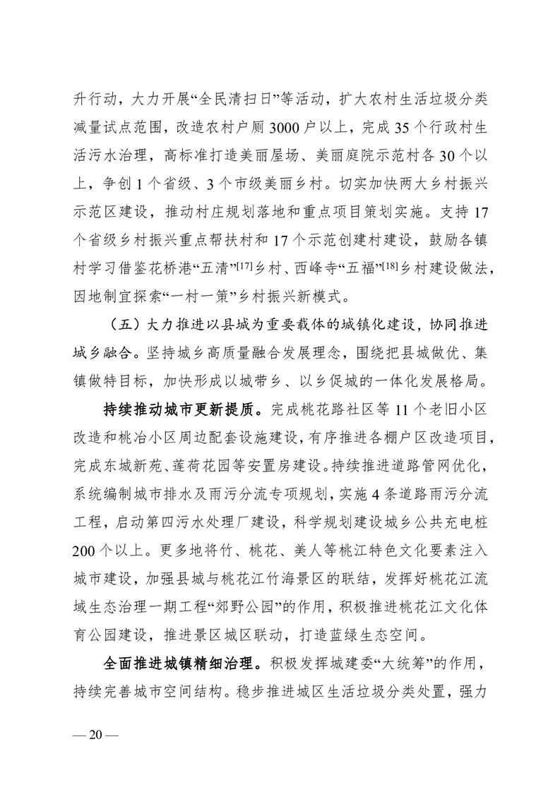 桃江县2024年政府工作报告 图20