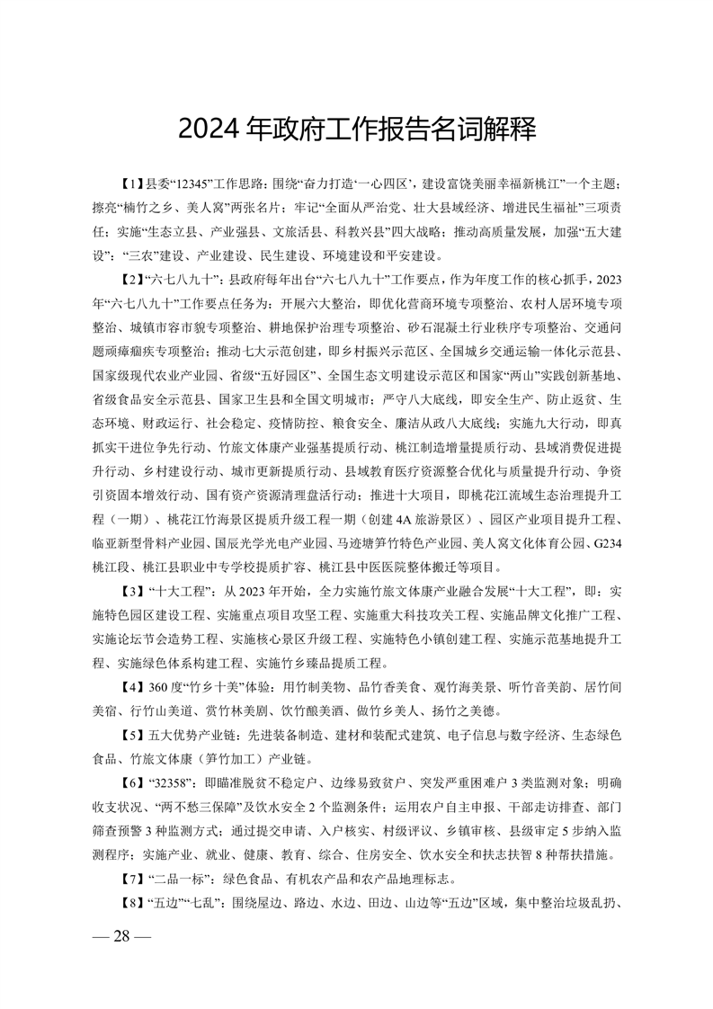 桃江县2024年政府工作报告 图28