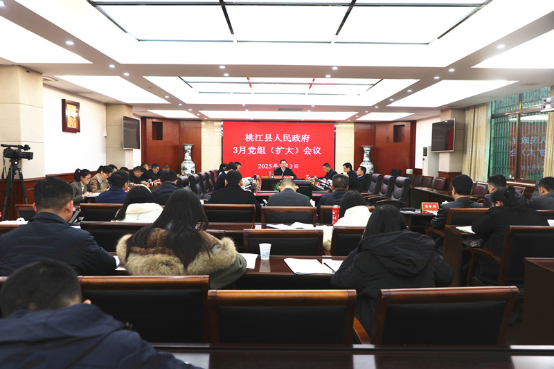 周登高主持召开县政府3月党组（扩大）会议