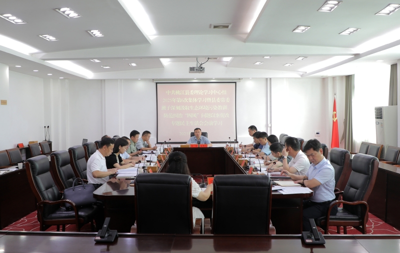 县委理论学习中心组开展2025年第6次集体学习