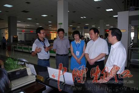 王刚强调研桃江县政务公开政务服务工作